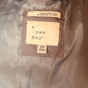 a new day Light Blue Snap Pockets Water Resistant Puffer Jacket -